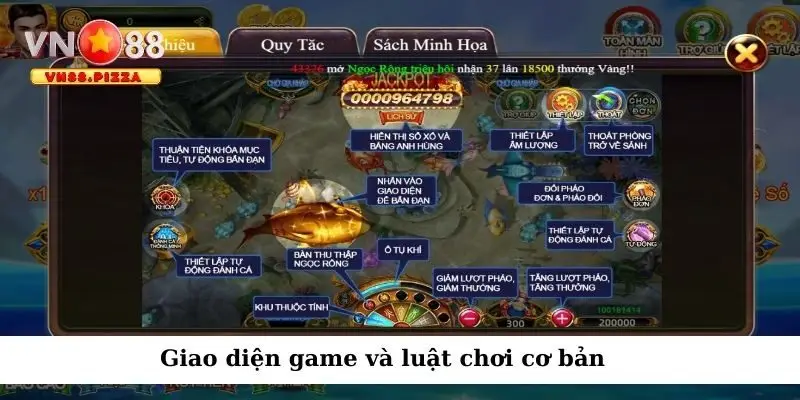 Bắn cá ngọc rồng Vn88 - Săn cá thú vị, nhận thưởng cao 3 Thông tin cơ bản về luật chơi bắn cá nhận ngọc rồng và tính năng game