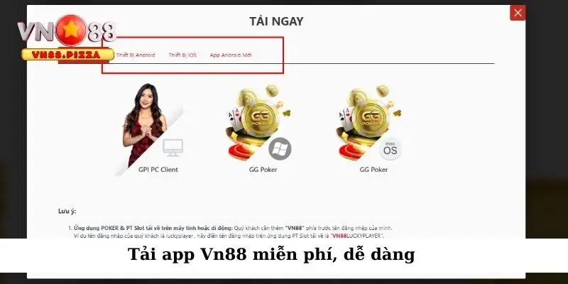 Tải app Vn88 2 Tải app Vn88 miễn phí, dễ dàng
