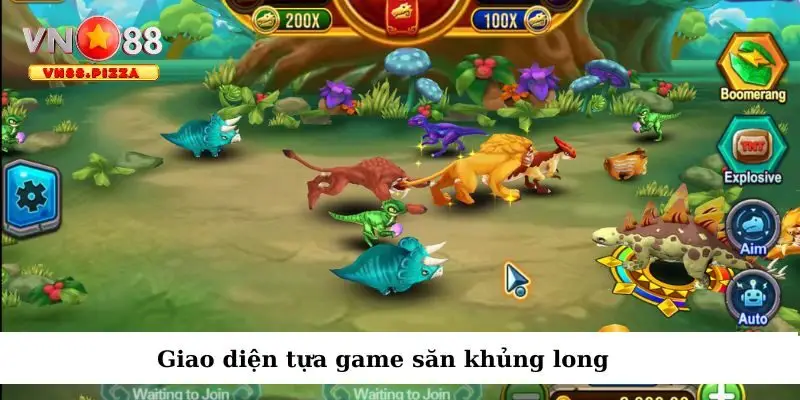 Săn Khủng Long Kiếm Tiền - Giải Trí Đỉnh Cao Tại Vn88 2 Giao diện game đậm chất tiền sử